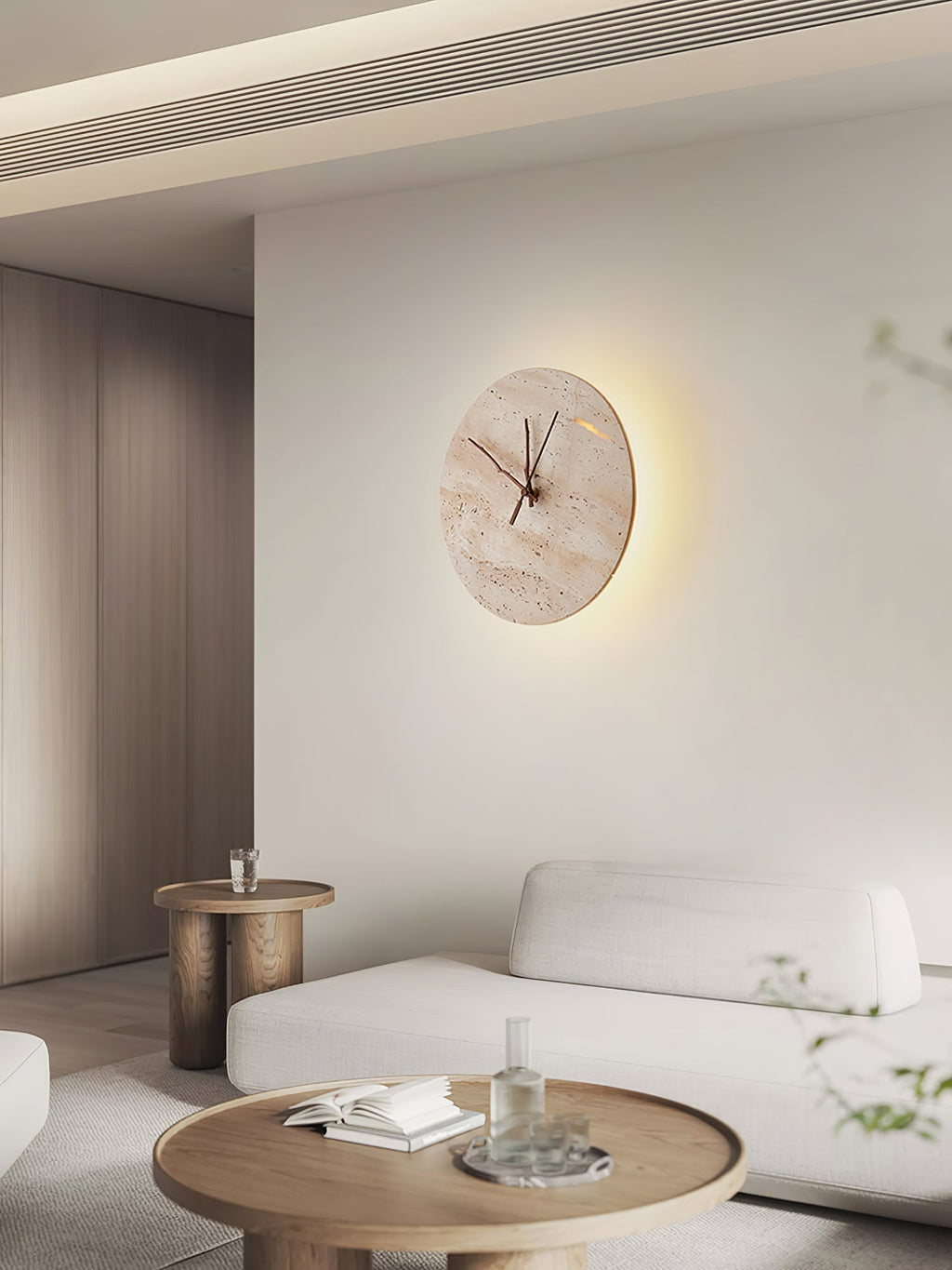 Aurevale Travertine Wall Light-Moonnatur