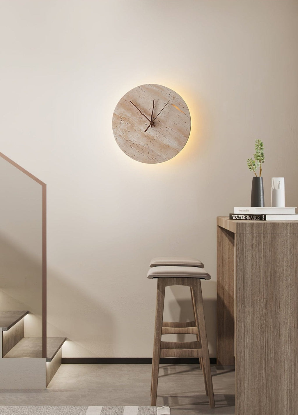 Aurevale Travertine Wall Light-Moonnatur