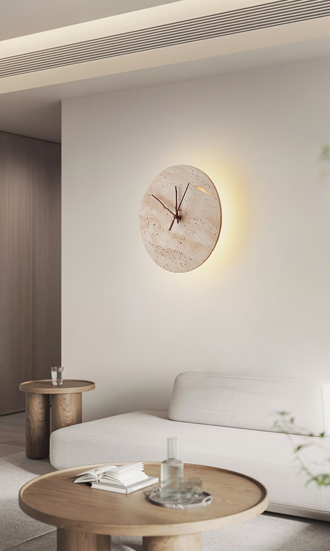 Aurevale Travertine Wall Light-Moonnatur