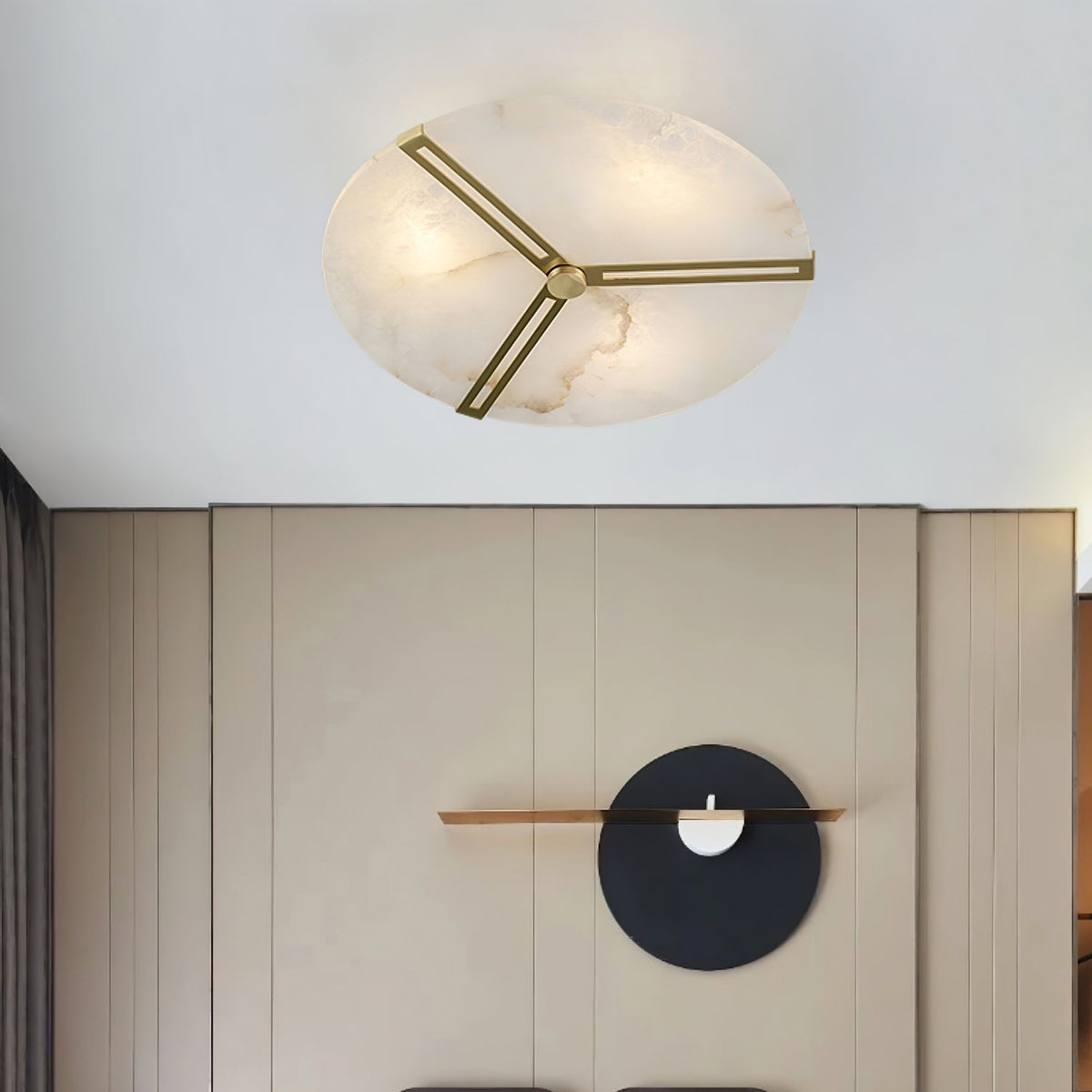 Hatherenora Alabaster Ceiling Light-Moonnatur