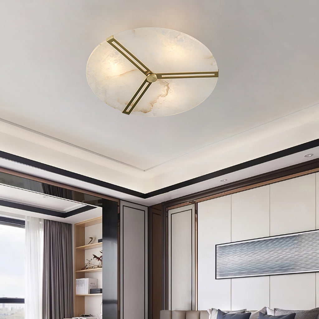 Hatherenora Alabaster Ceiling Light-Moonnatur
