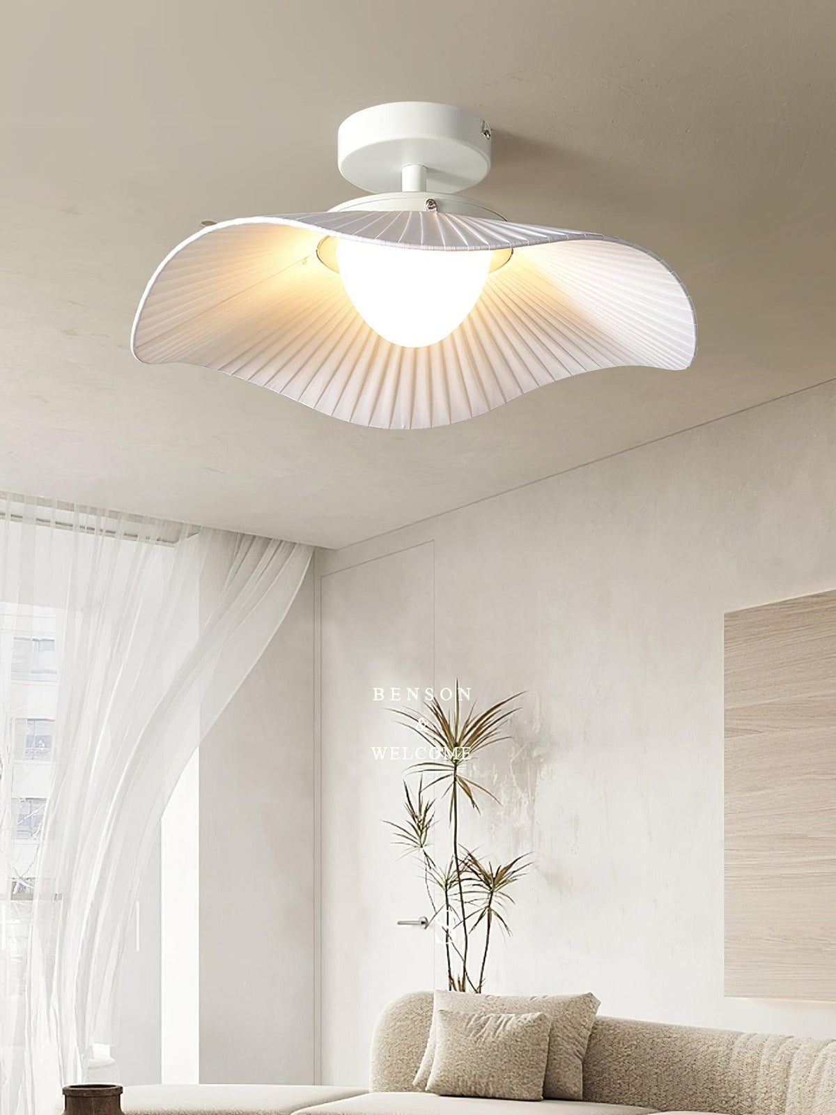 Ylenella Fabric Ceiling Light-Moonnatur