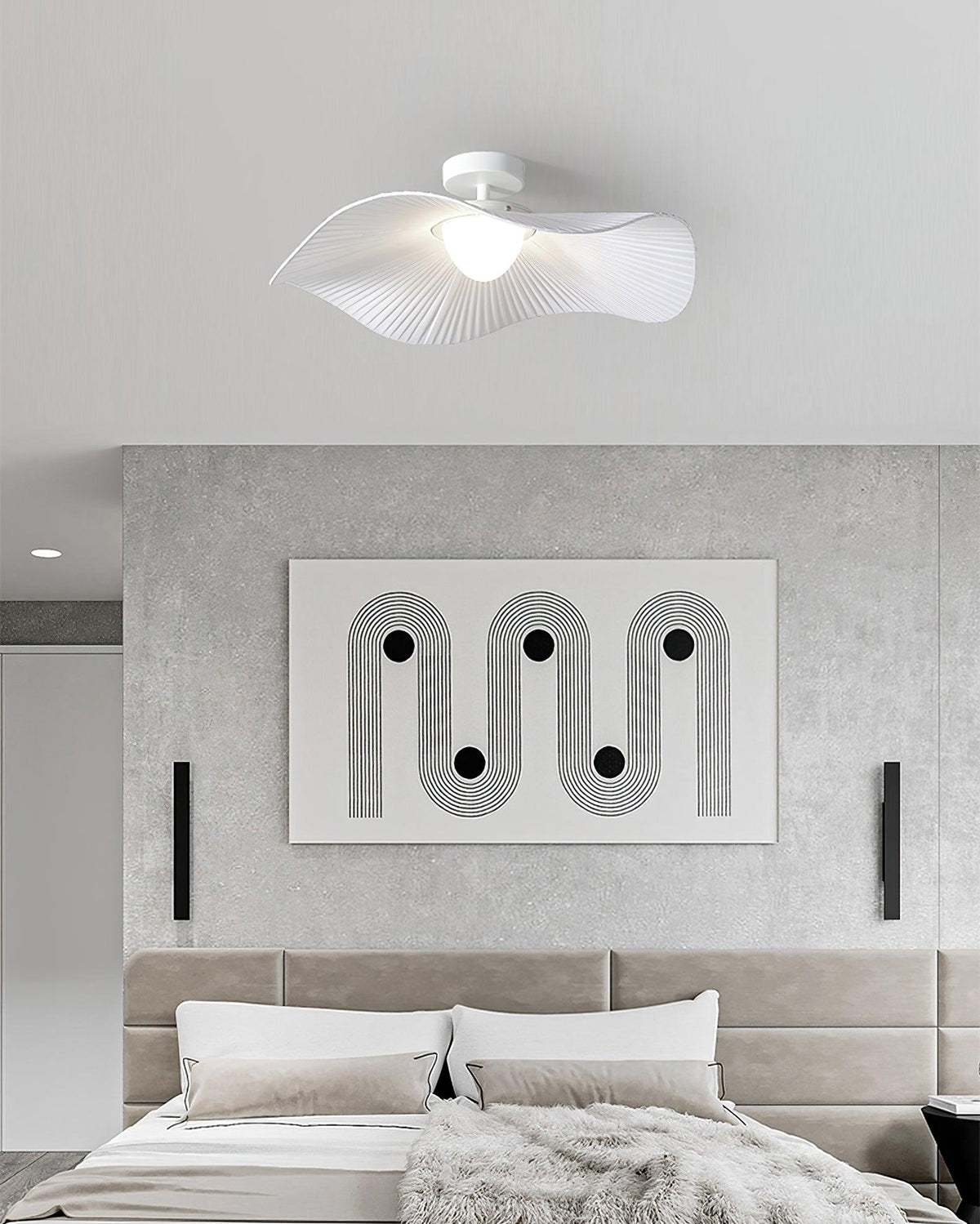 Ylenella Fabric Ceiling Light-Moonnatur