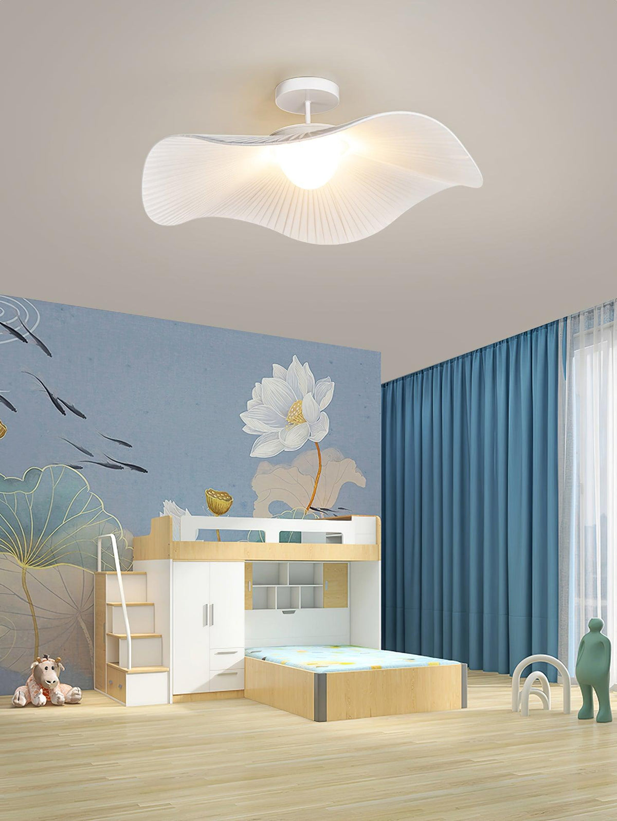 Ylenella Fabric Ceiling Light-Moonnatur