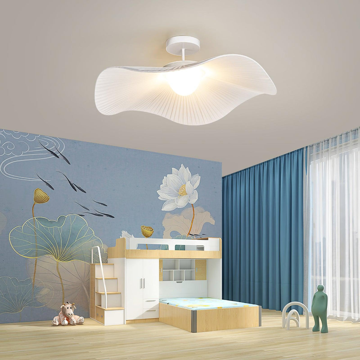 Ylenella Fabric Ceiling Light-Moonnatur