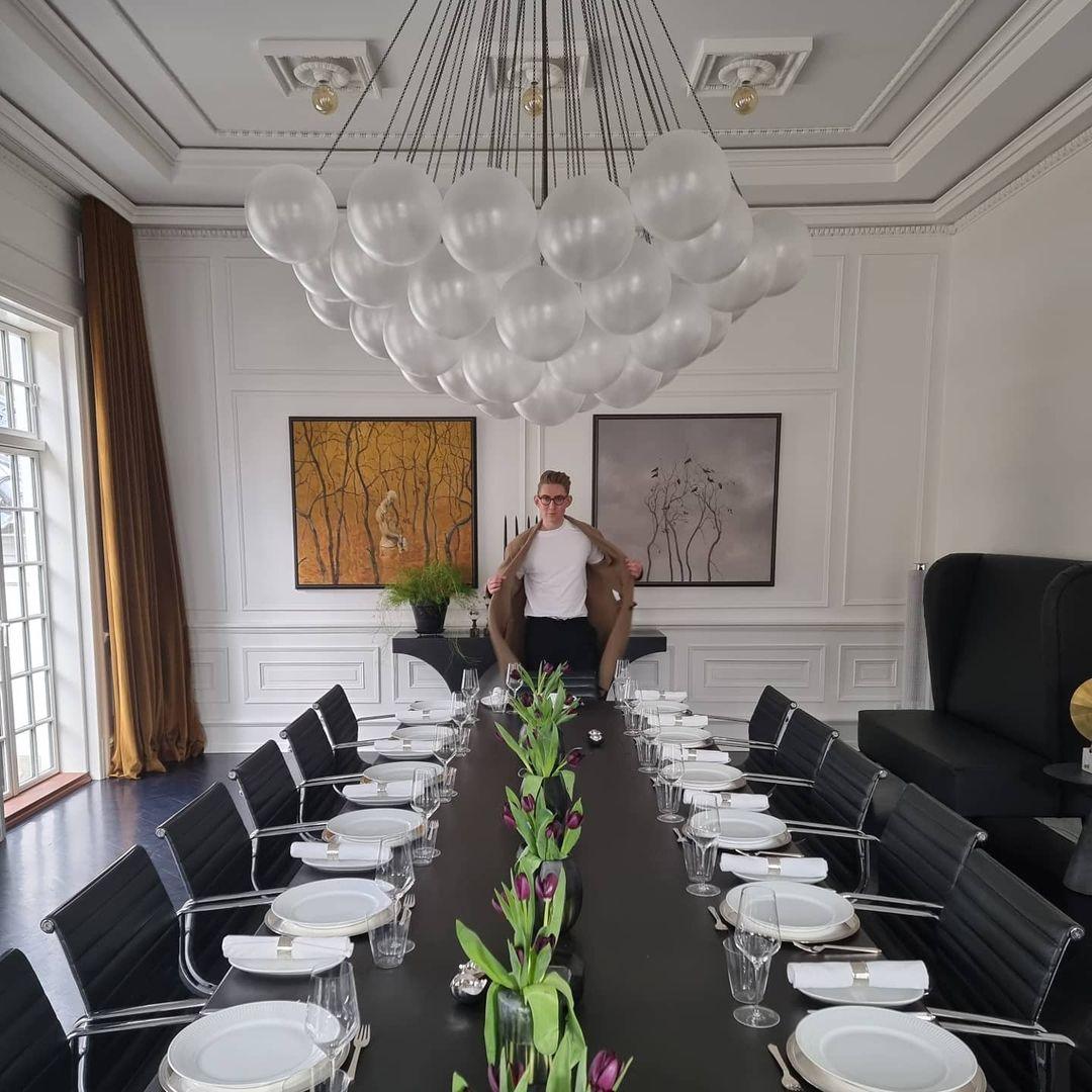 Jarvenenna Glass Chandelier-Moonnatur