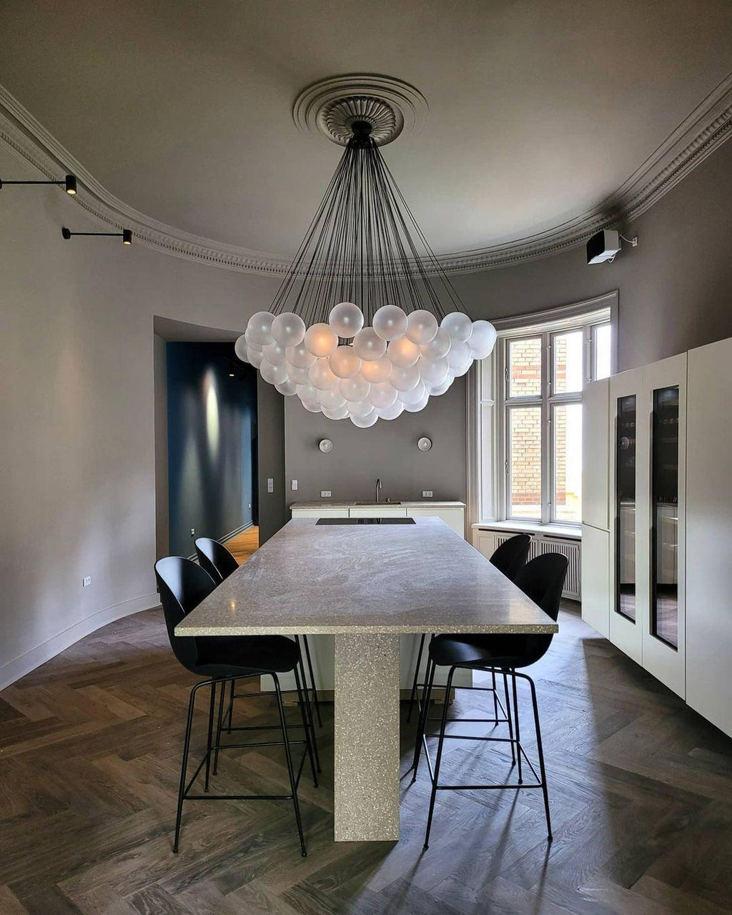 Jarvenenna Glass Chandelier-Moonnatur