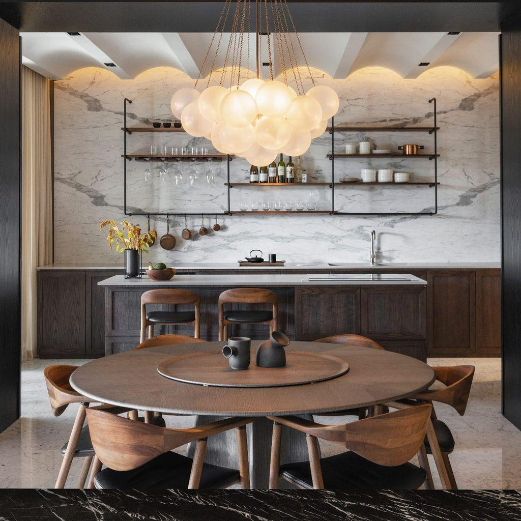 Orenmoss Glass Chandelier-Moonnatur