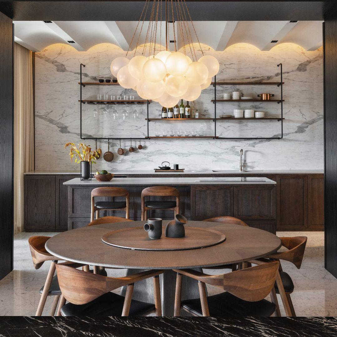 Orenmoss Glass Chandelier-Moonnatur