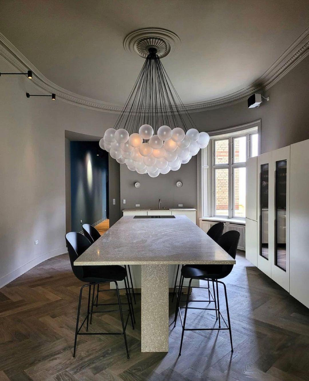 Jarvenenna Glass Chandelier-Moonnatur