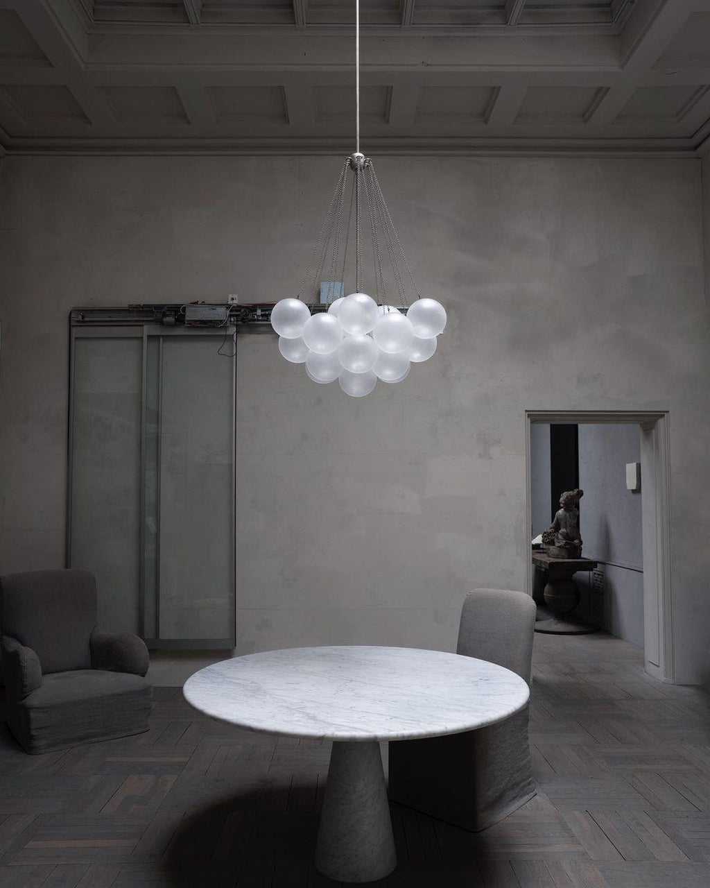 Jarvenenna Glass Chandelier-Moonnatur