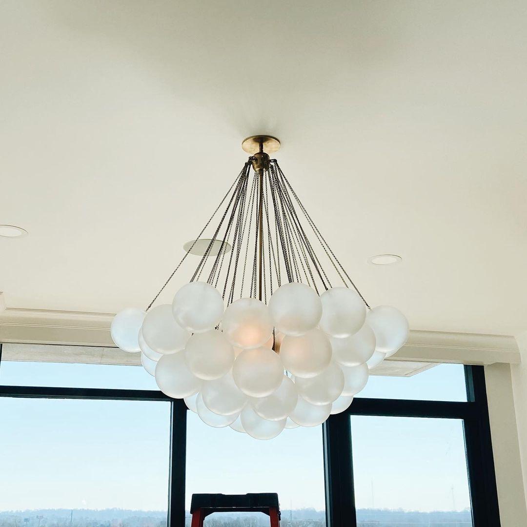 Orenmoss Glass Chandelier-Moonnatur