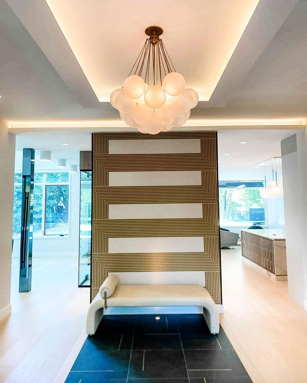 Jarvenenna Glass Chandelier-Moonnatur