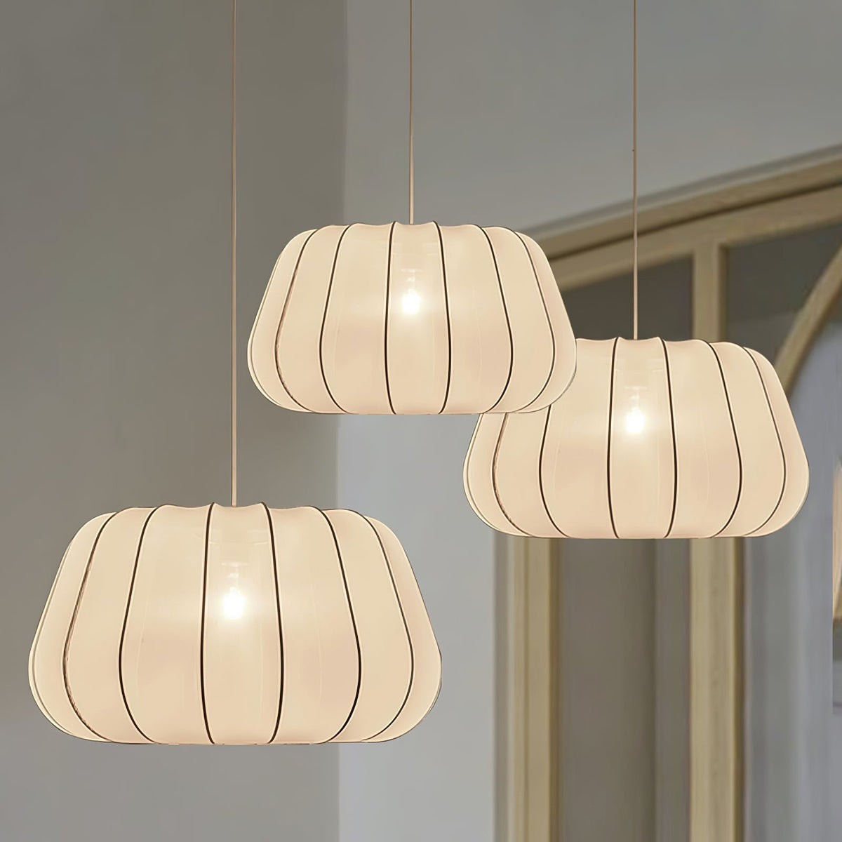 Barrowelle Fabric Pendant Light-Moonnatur