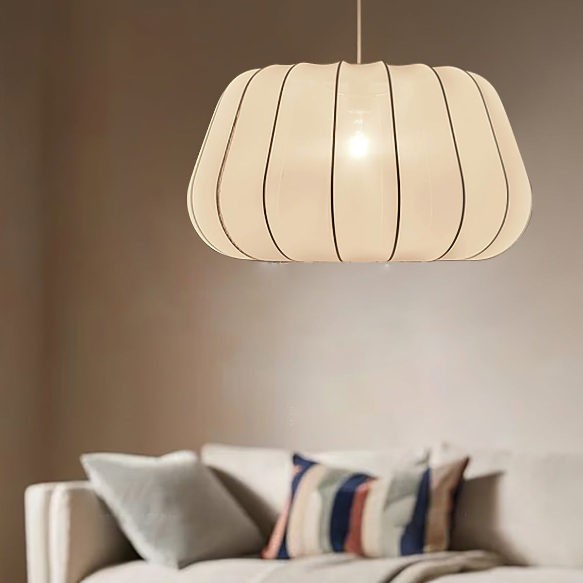 Barrowelle Fabric Pendant Light-Moonnatur