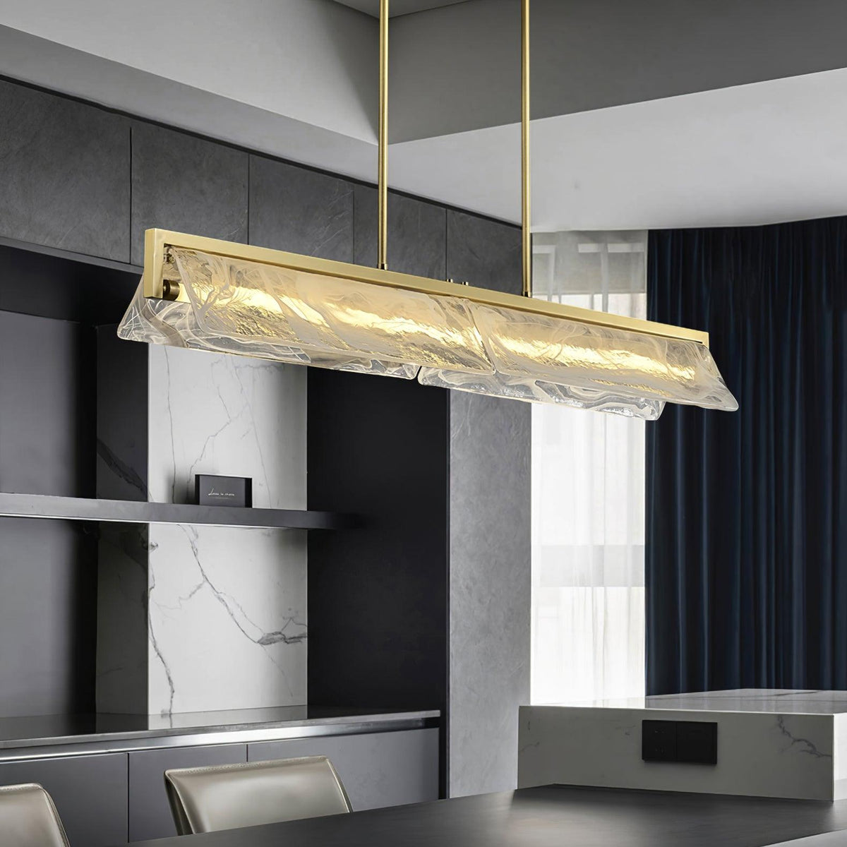 Dunselenna Glass Pendant Light-Moonnatur