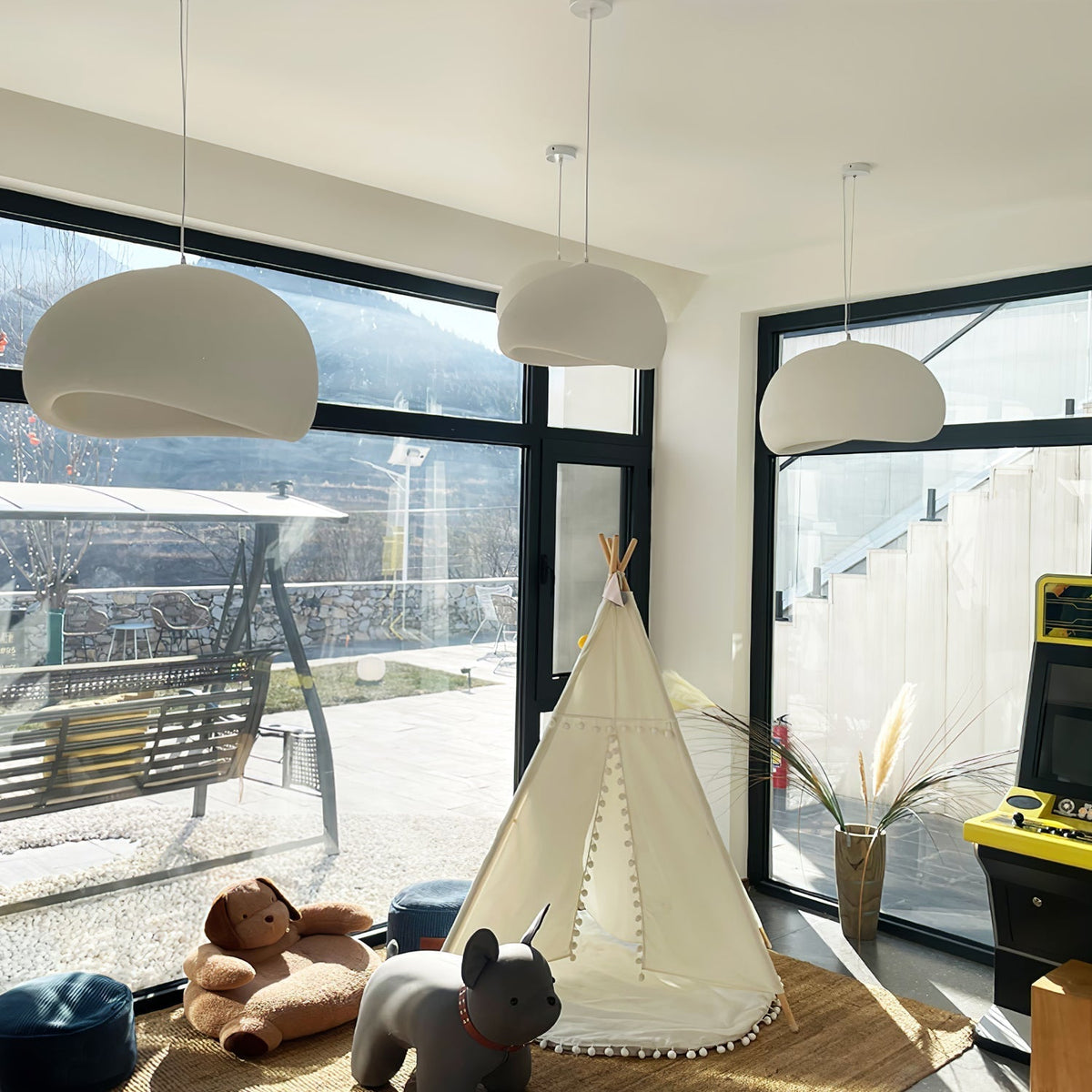 Helrenera Polystyrene Pendant Light-Moonnatur