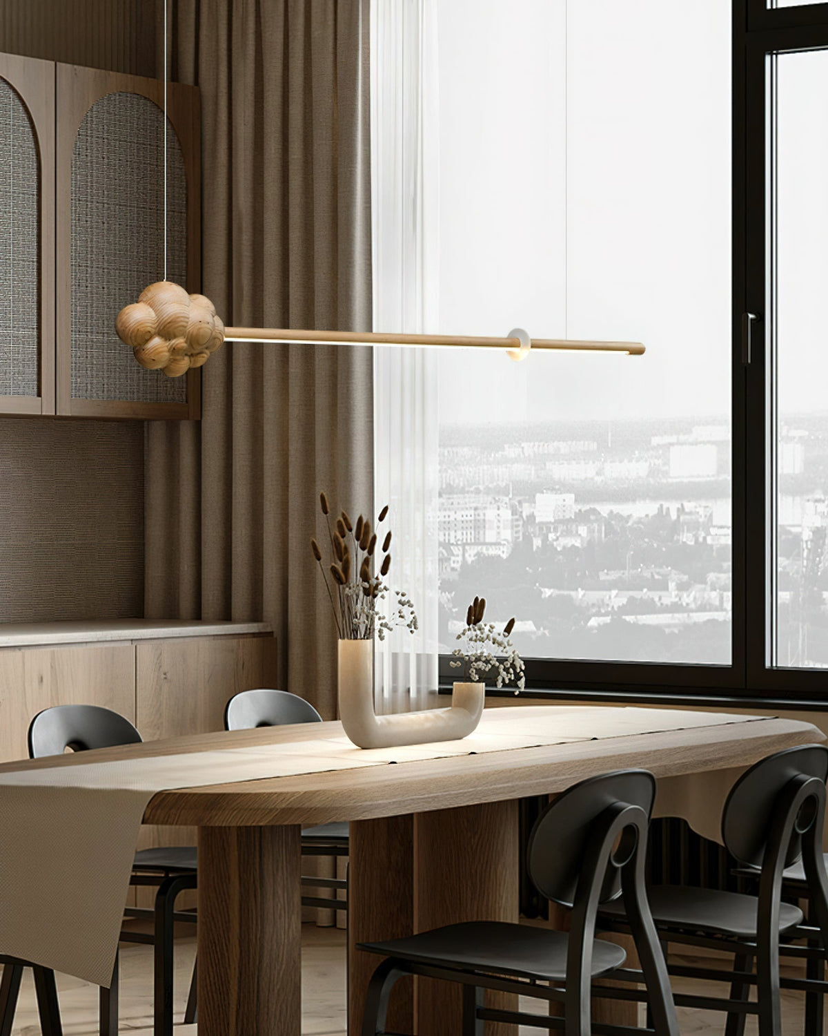 Ardanena Wood Pendant Light-Moonnatur