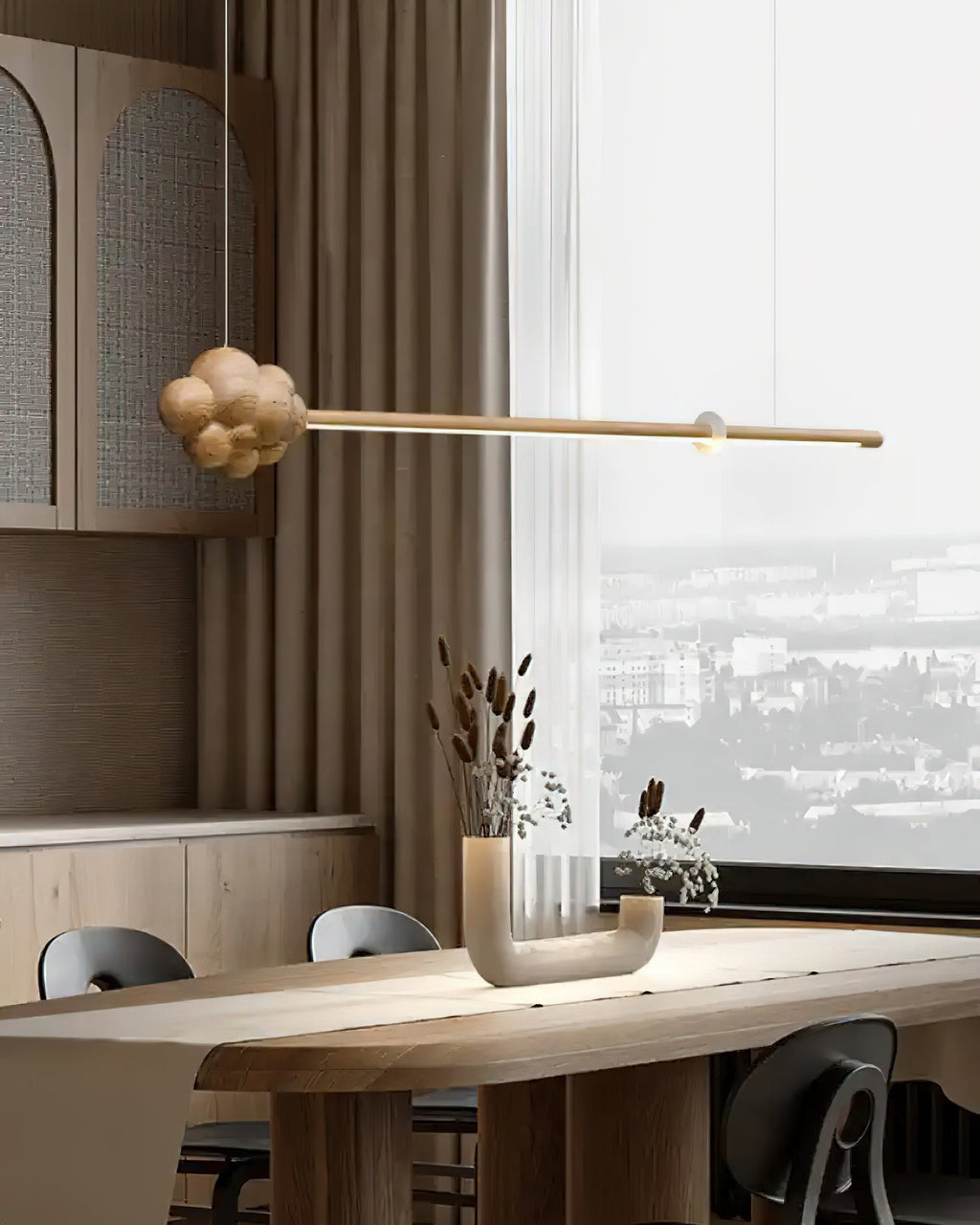 Ardanena Wood Pendant Light-Moonnatur
