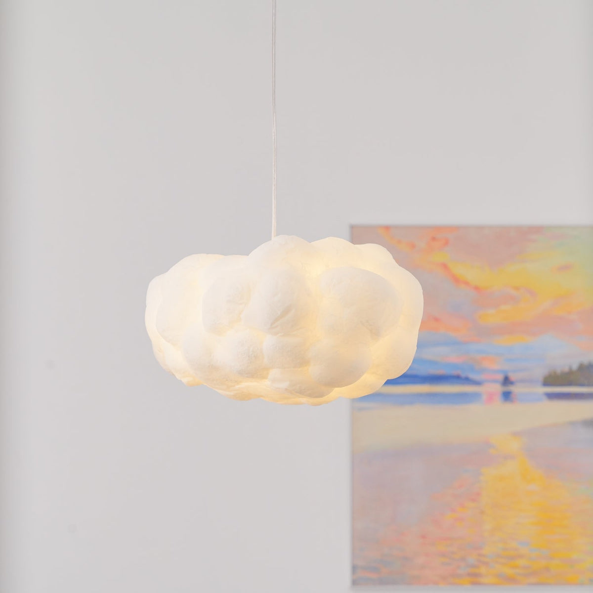 Gelmalia Fabric Pendant Light-Moonnatur