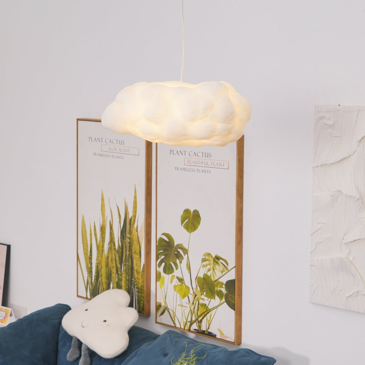 Gelmalia Fabric Pendant Light-Moonnatur