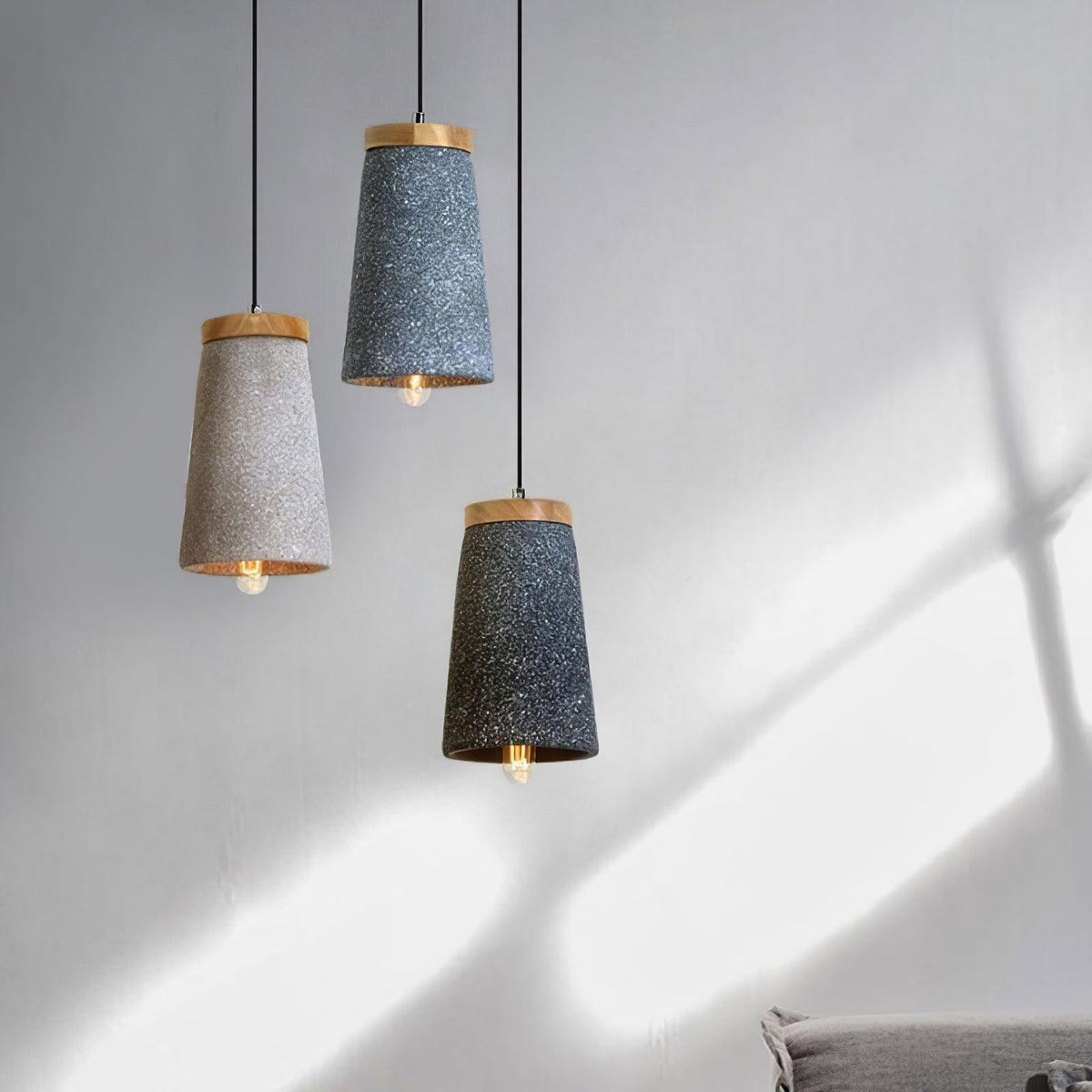 Eldeniel Cement Pendant Light-Moonnatur