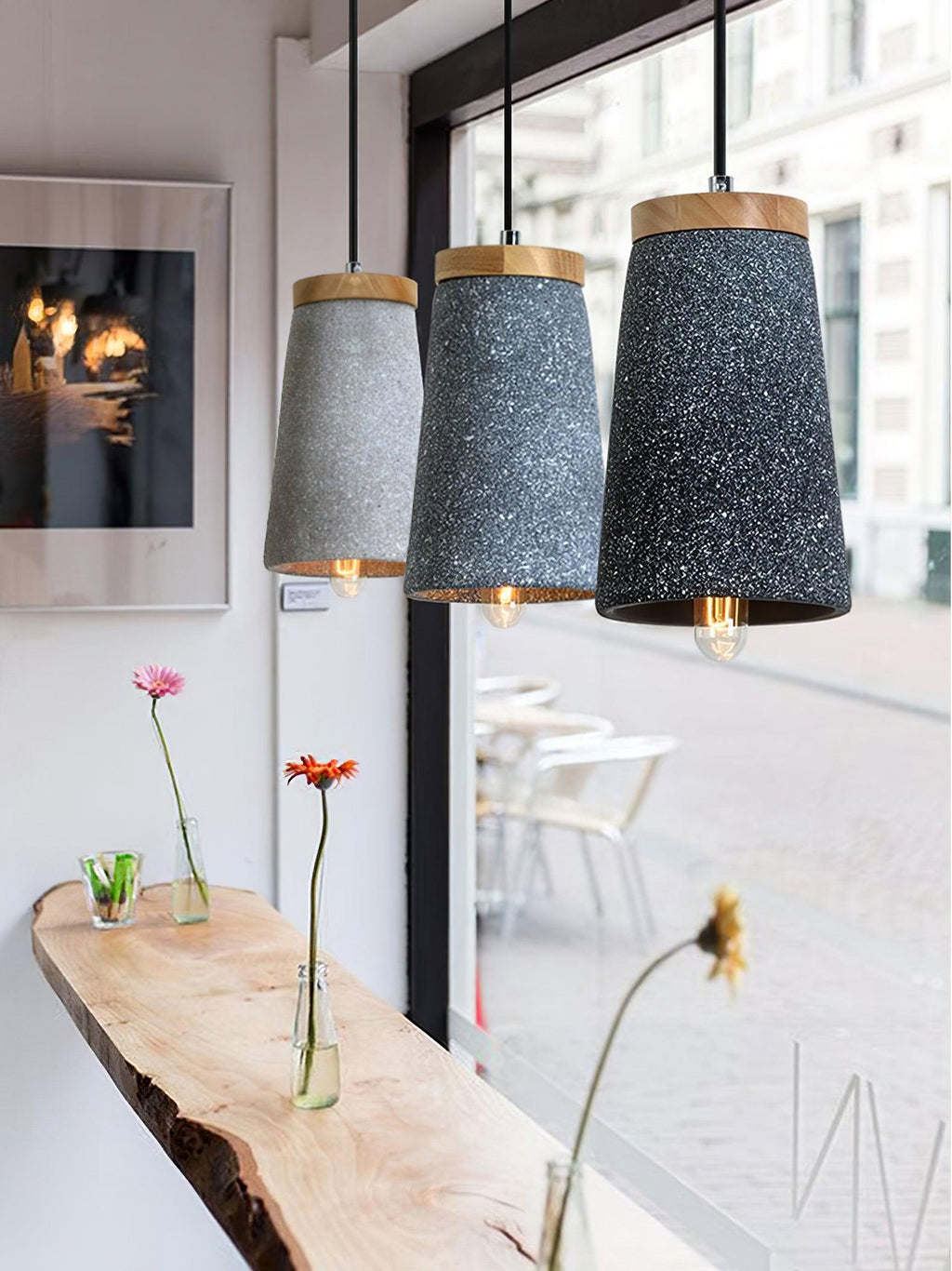 Eldeniel Cement Pendant Light-Moonnatur