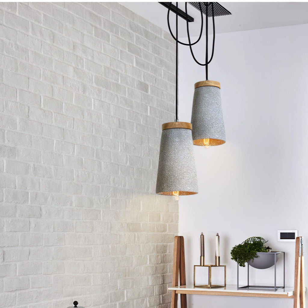Eldeniel Cement Pendant Light-Moonnatur