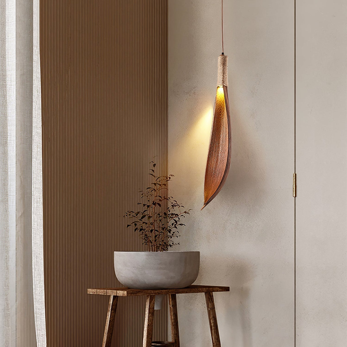 Tarenwyn Cocoa Leaf Pendant Light-Moonnatur