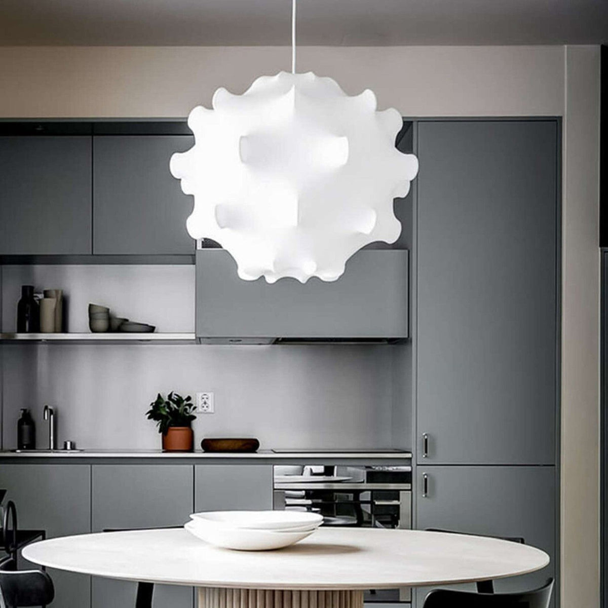 Avonenna Cocoon Silk Pendant Light-Moonnatur