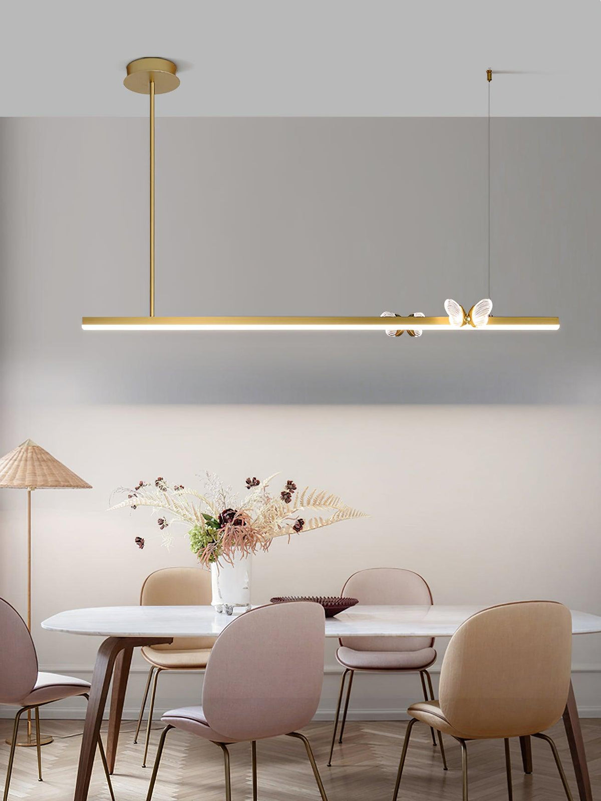 Wardenvale Aluminium Chandelier-Moonnatur
