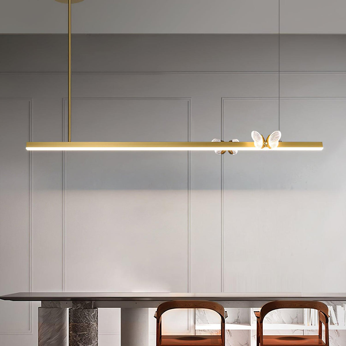 Wardenvale Aluminium Chandelier-Moonnatur