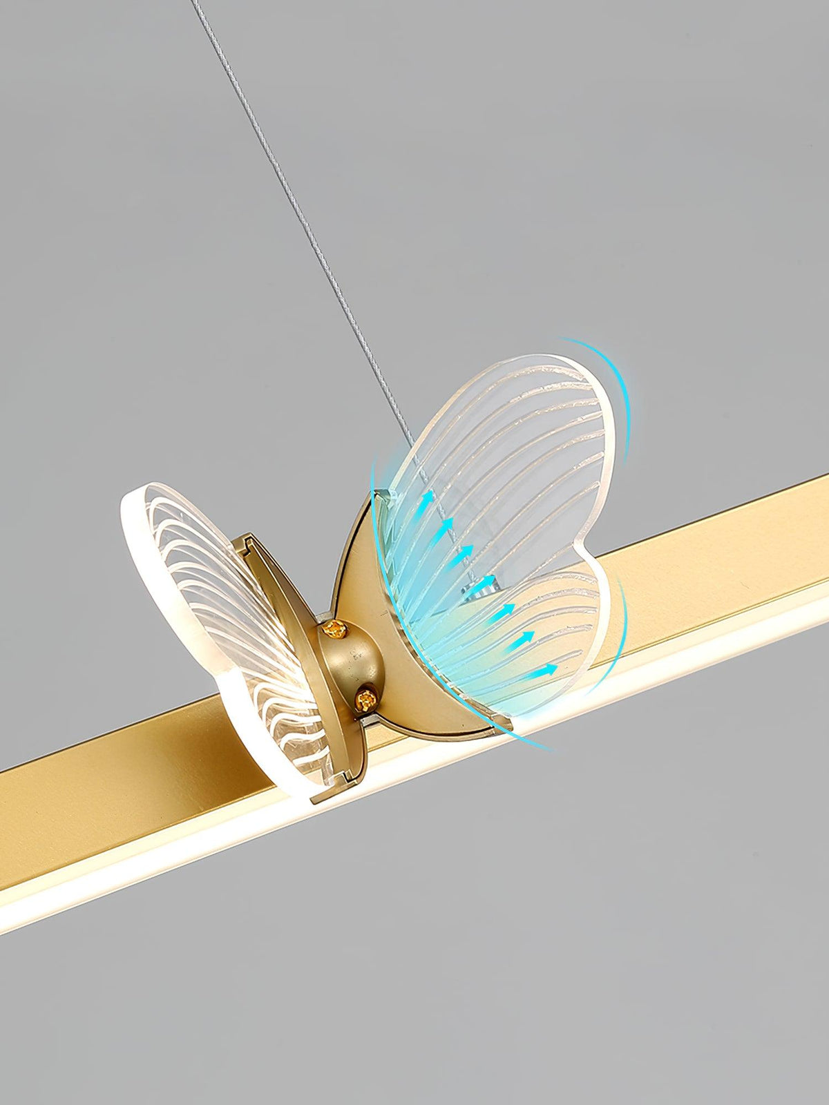 Wardenvale Aluminium Chandelier-Moonnatur