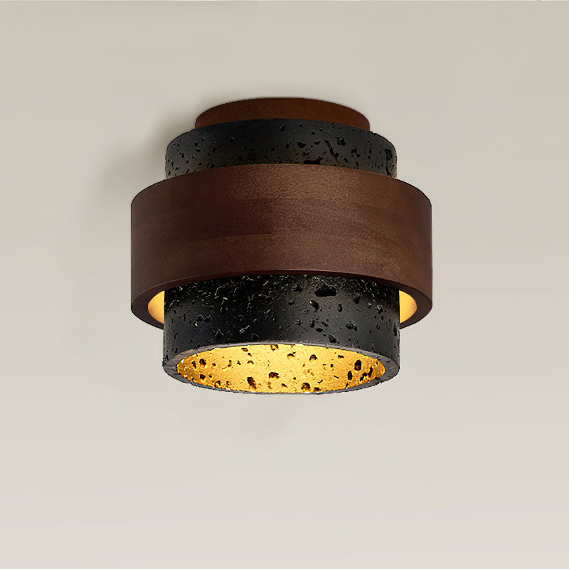 Yarrelden Travertine Ceiling Light-Moonnatur