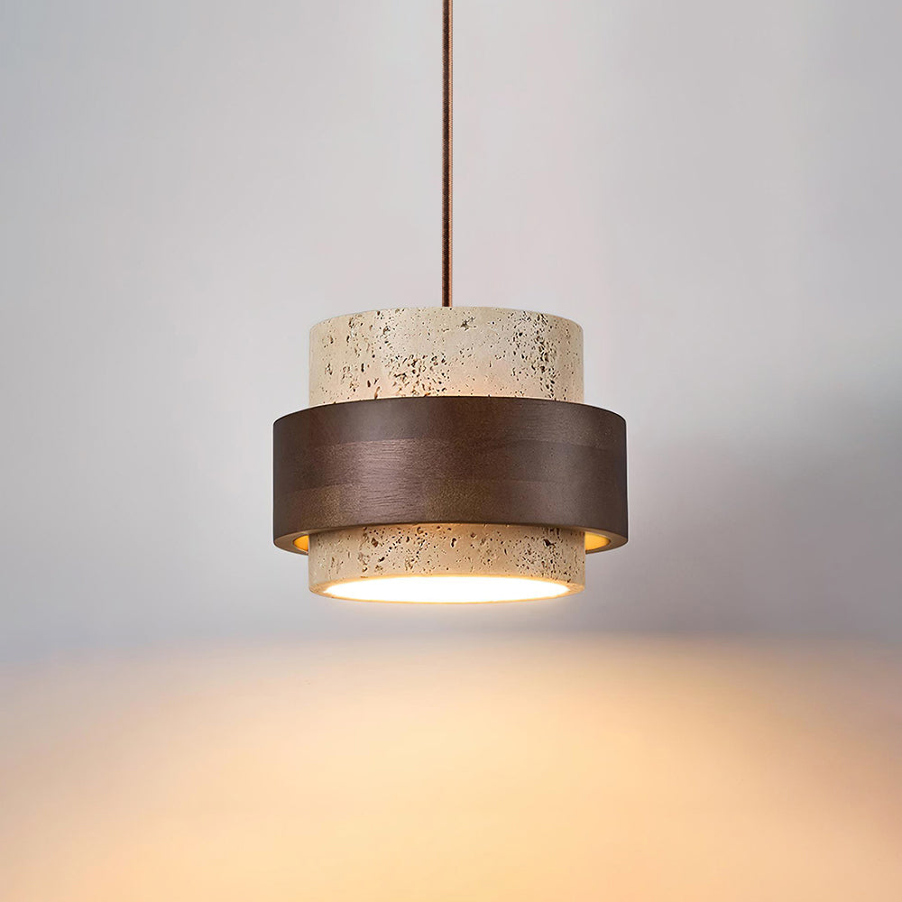 Yarrelora Travertine Pendant Light-Moonnatur