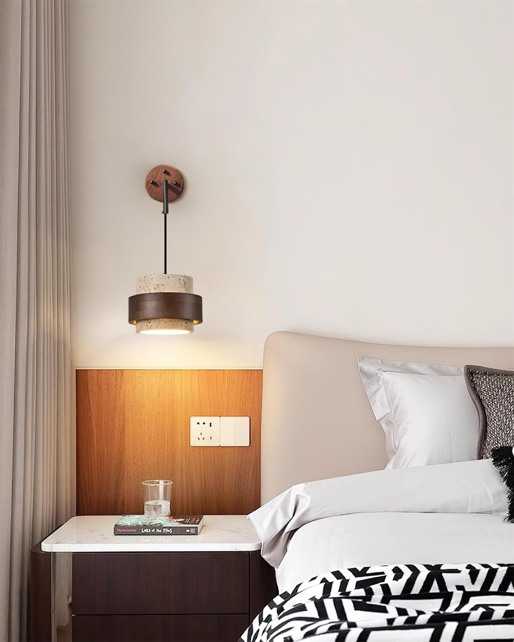 Brevenaria Travertine Wall Light-Moonnatur
