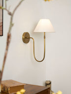 Korlisse Fabric Wall Light-Moonnatur
