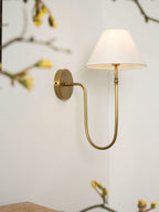 Korlisse Fabric Wall Light-Moonnatur