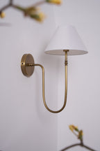 Korlisse Fabric Wall Light-Moonnatur