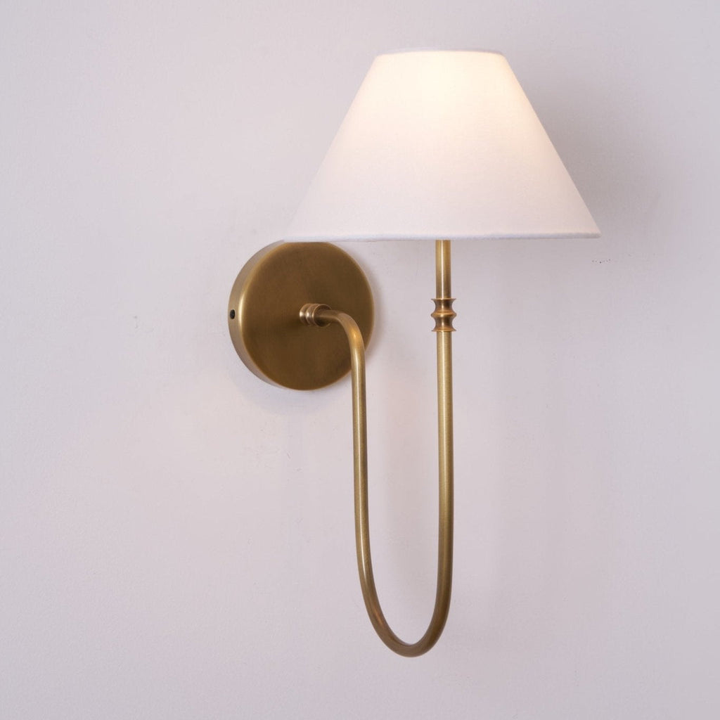 Korlisse Fabric Wall Light-Moonnatur