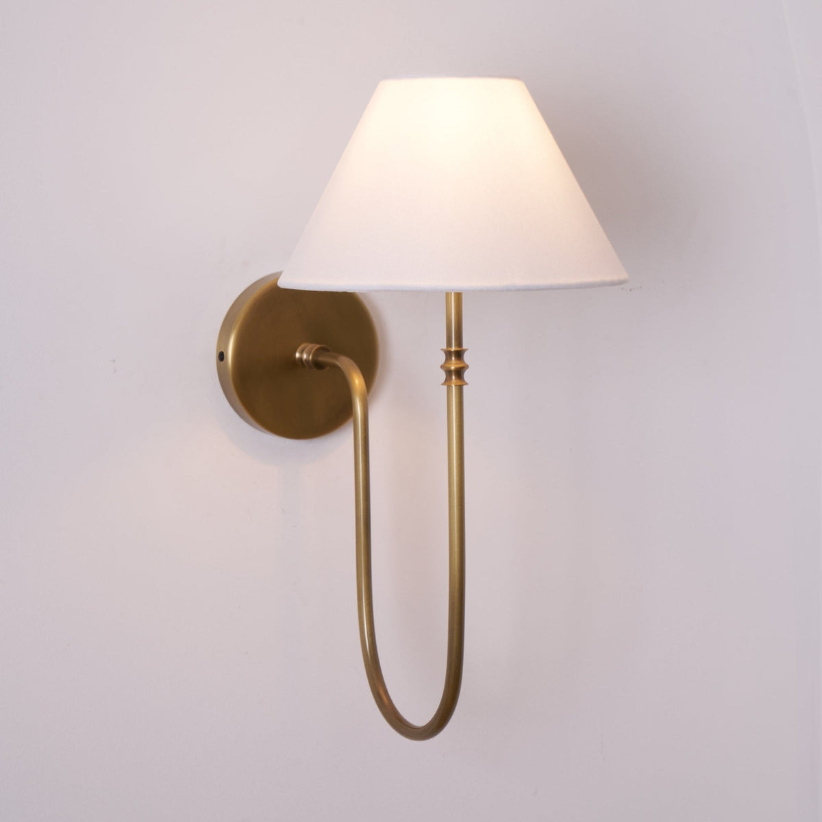 Korlisse Fabric Wall Light-Moonnatur