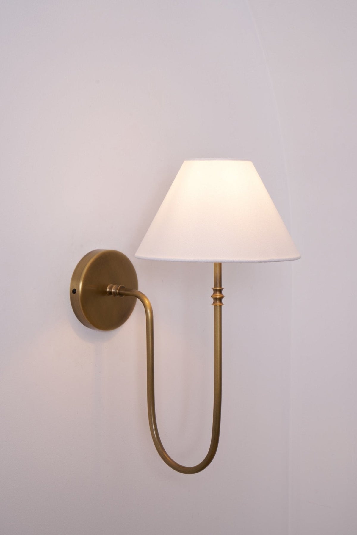 Korlisse Fabric Wall Light-Moonnatur