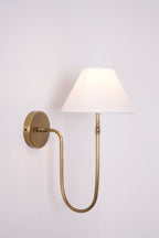 Korlisse Fabric Wall Light-Moonnatur