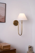 Korlisse Fabric Wall Light-Moonnatur