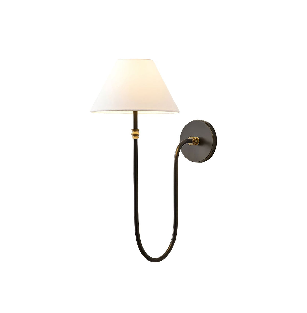 Korlisse Fabric Wall Light-Moonnatur