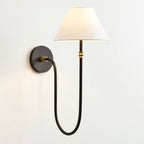 Korlisse Fabric Wall Light-Moonnatur