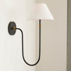 Korlisse Fabric Wall Light-Moonnatur