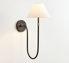 Korlisse Fabric Wall Light-Moonnatur