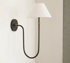 Korlisse Fabric Wall Light-Moonnatur