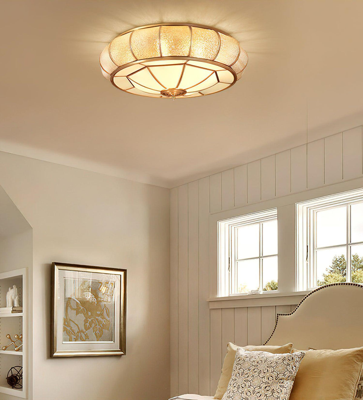 Hadrenora Glass Ceiling Light-Moonnatur
